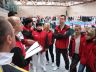 Teambesprechung vor Beginn der Wettkämpfe