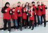Teilnehmer am Nachwuchsturnier mit Landestrainer und Pokal